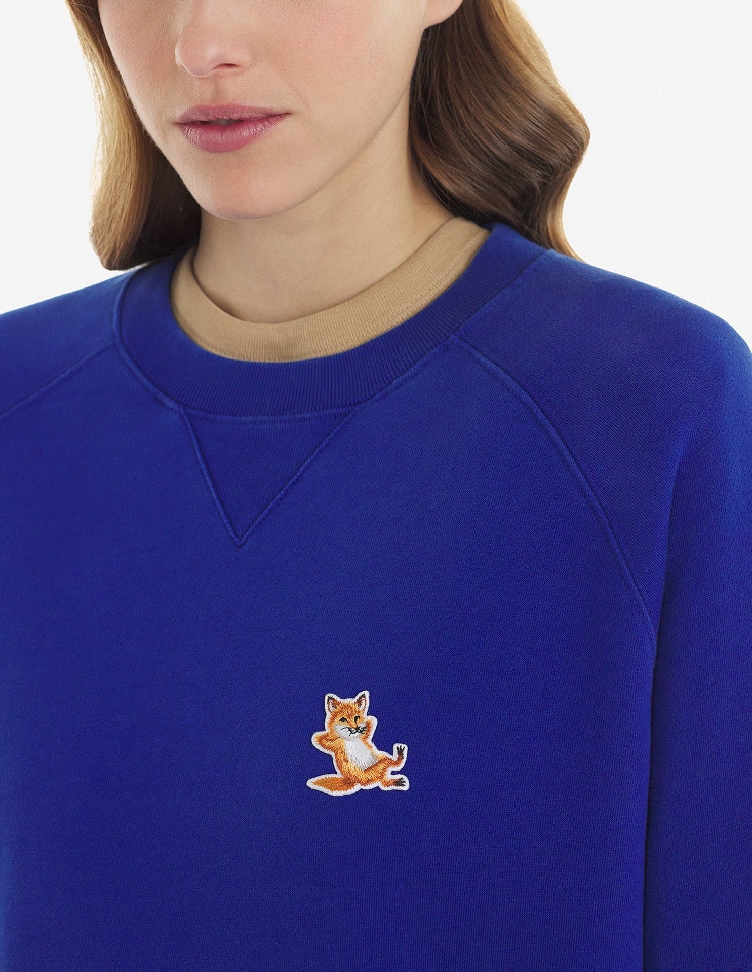 Sweatshirt Fox avec écusson - Deep Blue