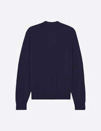 Cardigan à col V en laine - Navy