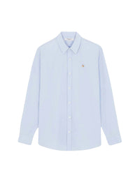 Straight shirt with embroidery - Light Blue