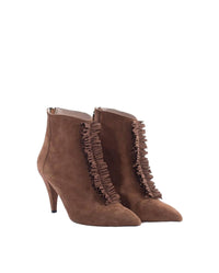 Bottines Gwen en cuir - Marron