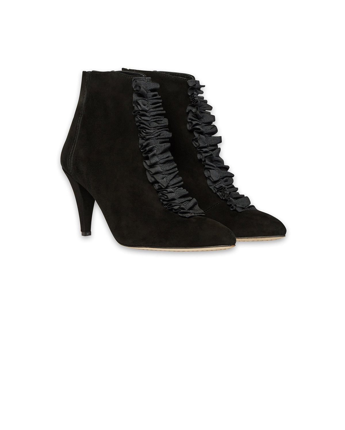 Boots Gwen en cuir - Noir