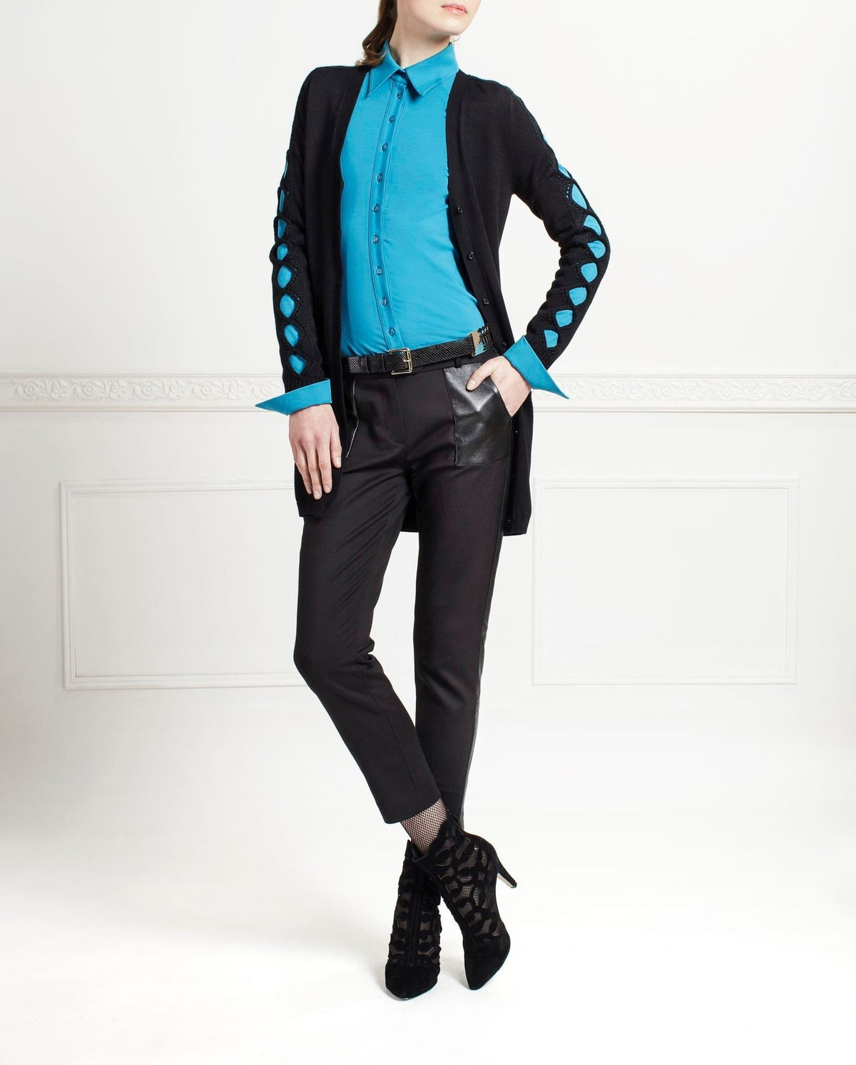 Ceinture Azalée en cuir - Black