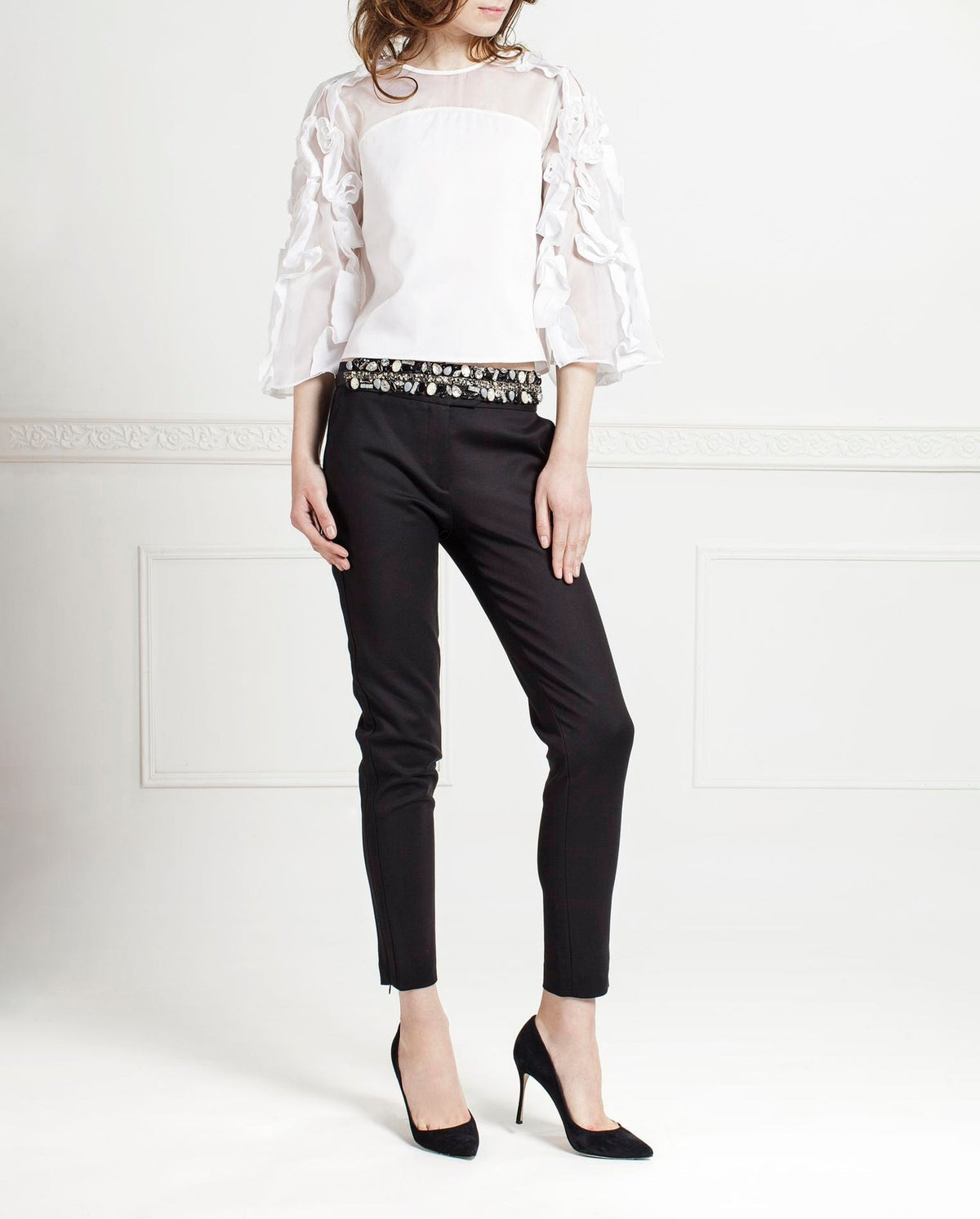 Ceinture Alais avec bijoux - Black
