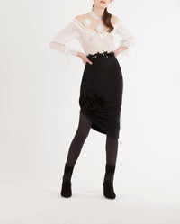 Blouse Eros en soie - Black