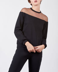 Top Kally à empiècements - Black