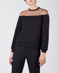 Top Kally à empiècements - Black