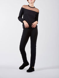 Top Kally à empiècements - Black