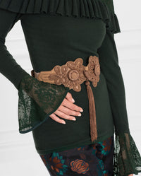 Ceinture Badia brodée - Beige