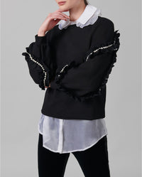 Pull Racilia à volants - Black