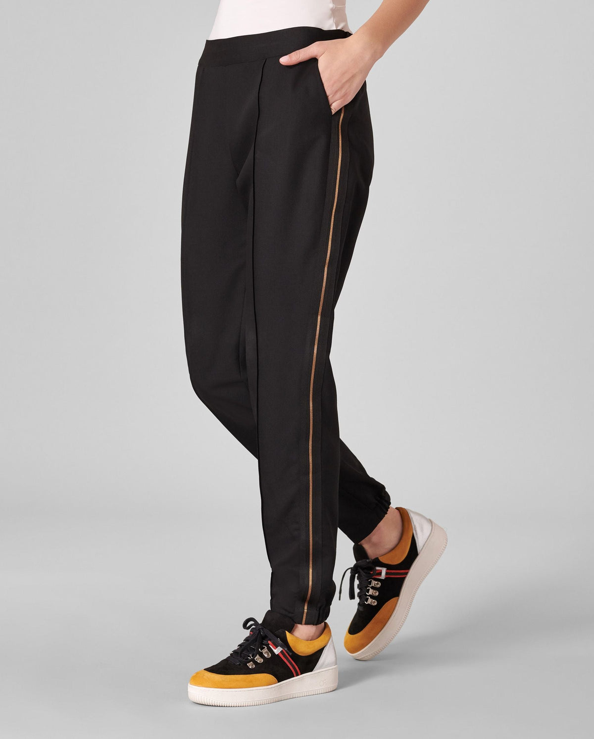 Legging surpiqué Regence en laine - Black