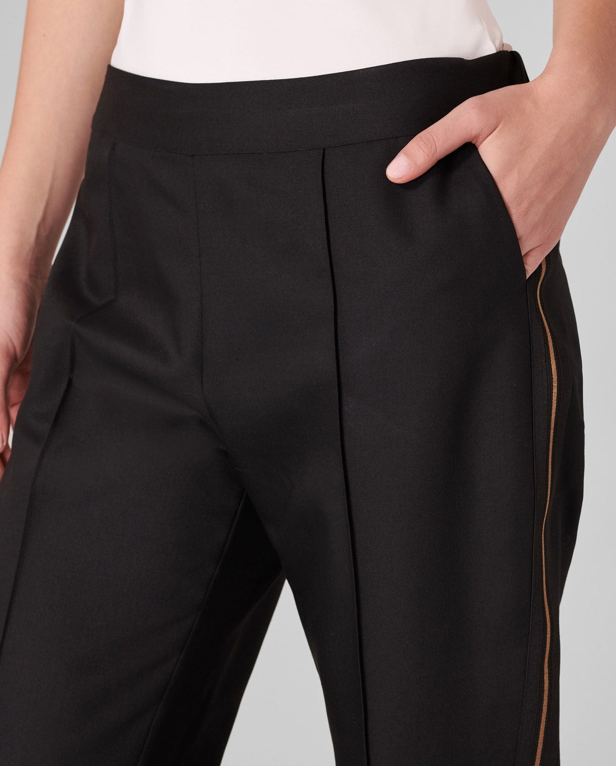 Legging surpiqué Regence en laine - Black