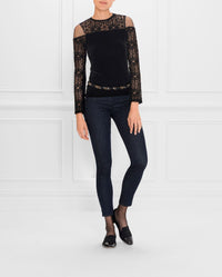 Top Sancy en dentelle - Black