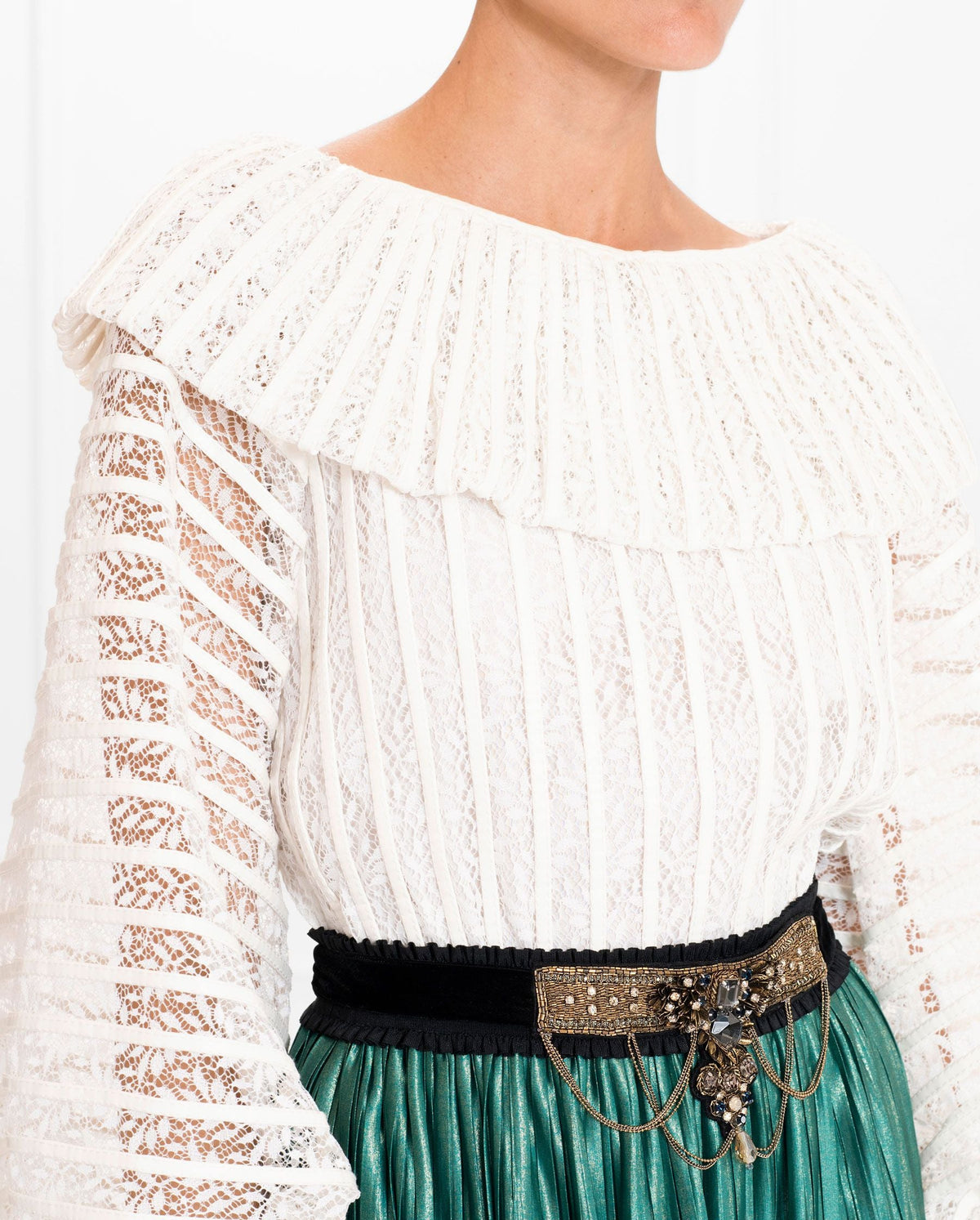 Blouse Samya en dentelle - White