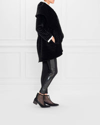 Manteau matelassé Soyeux  - Black