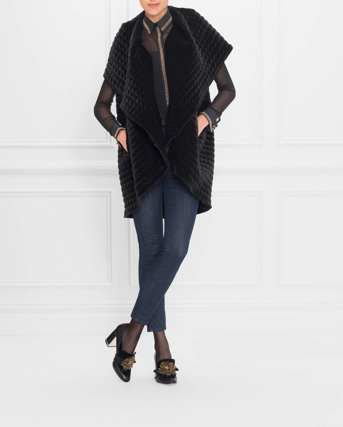 Manteau matelassé Soyeux  - Black