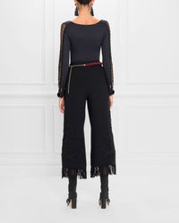 Top Saga en maille - Black