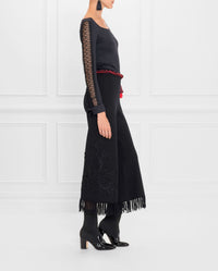 Top Saga en maille - Black