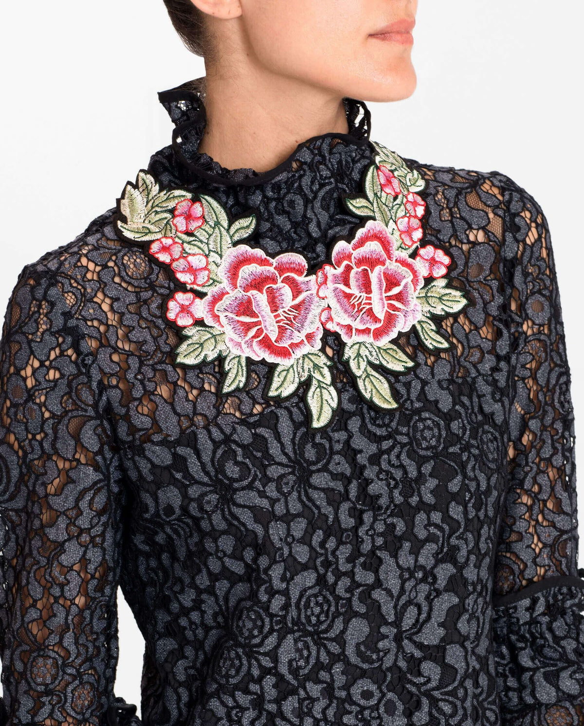 Robe Surprise en dentelle - Silver Grey