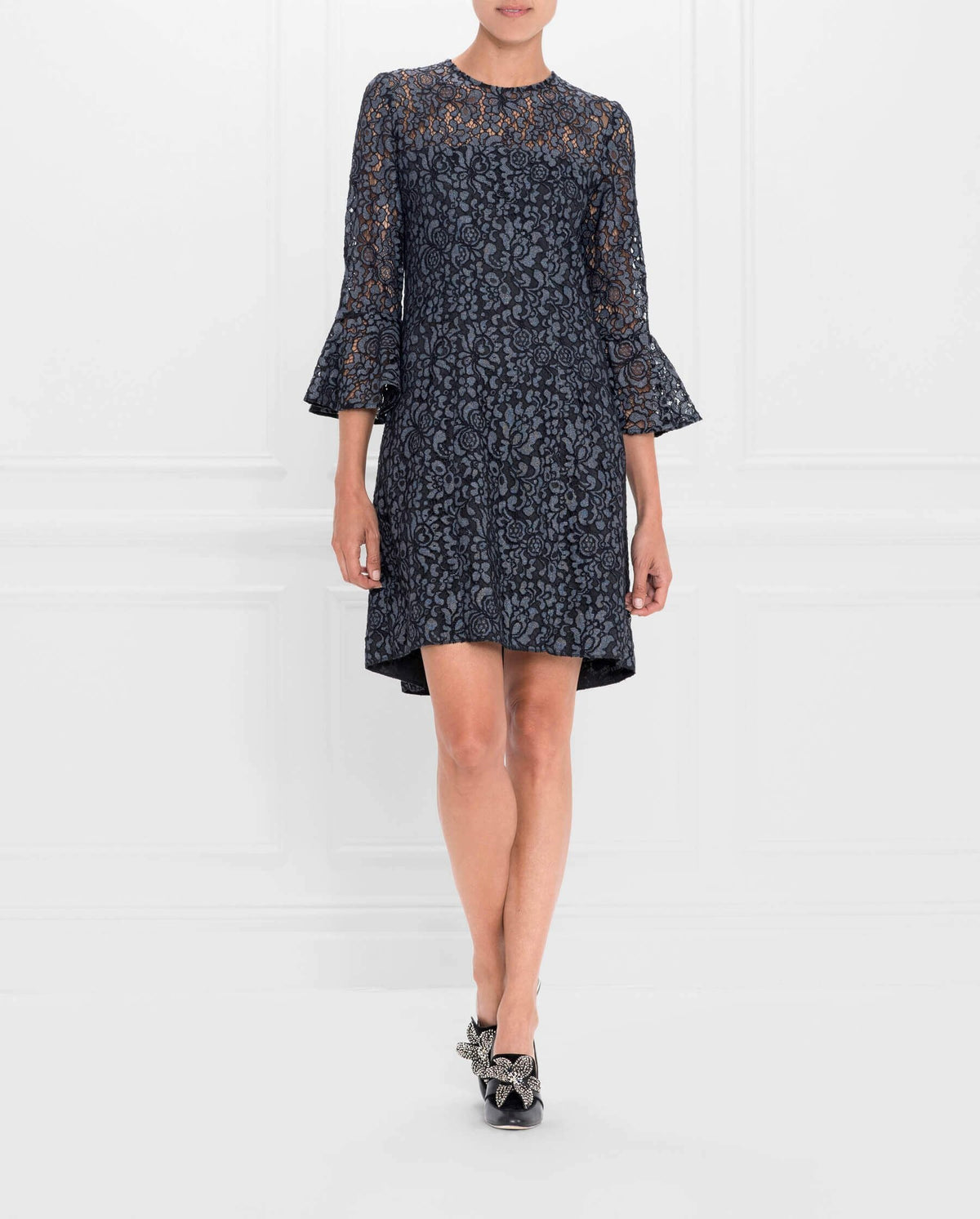 Robe Surprise en dentelle - Silver Grey