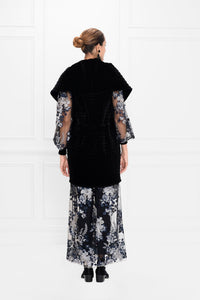 Robe Soleil à détails brodés - Silver Grey