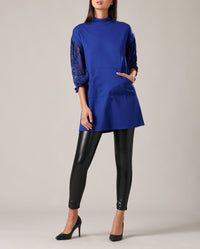 Robe pull Bacary en dentelle - Dark Navy