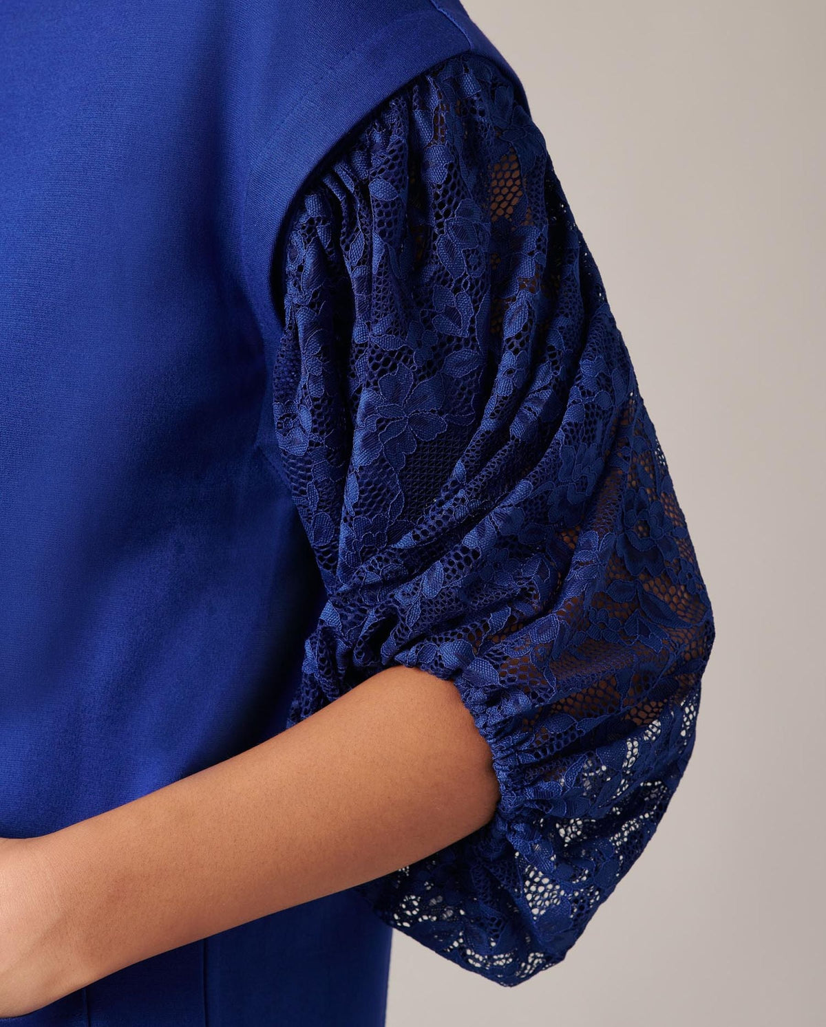 Robe pull Bacary en dentelle - Dark Navy