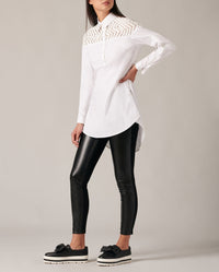 Chemise Barbara en dentelle - White