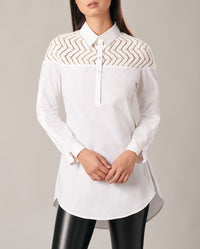 Chemise Barbara en dentelle - White
