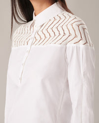 Chemise Barbara en dentelle - White
