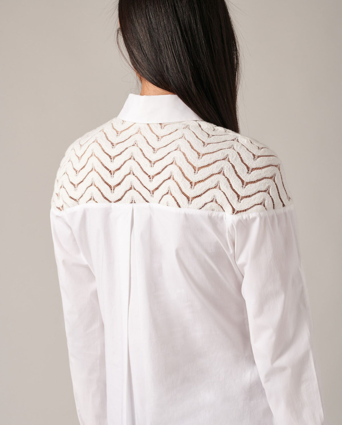 Chemise Barbara en dentelle - White