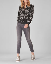 Jeans Lenzo à détails brodés - Heather Grey