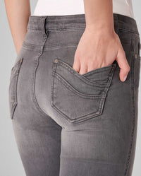 Jeans Lenzo à détails brodés - Heather Grey