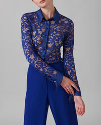 Chemise Lys en dentelle - Ultrablue