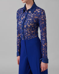 Chemise Lys en dentelle - Ultrablue