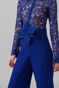 Chemise Lys en dentelle - Ultrablue