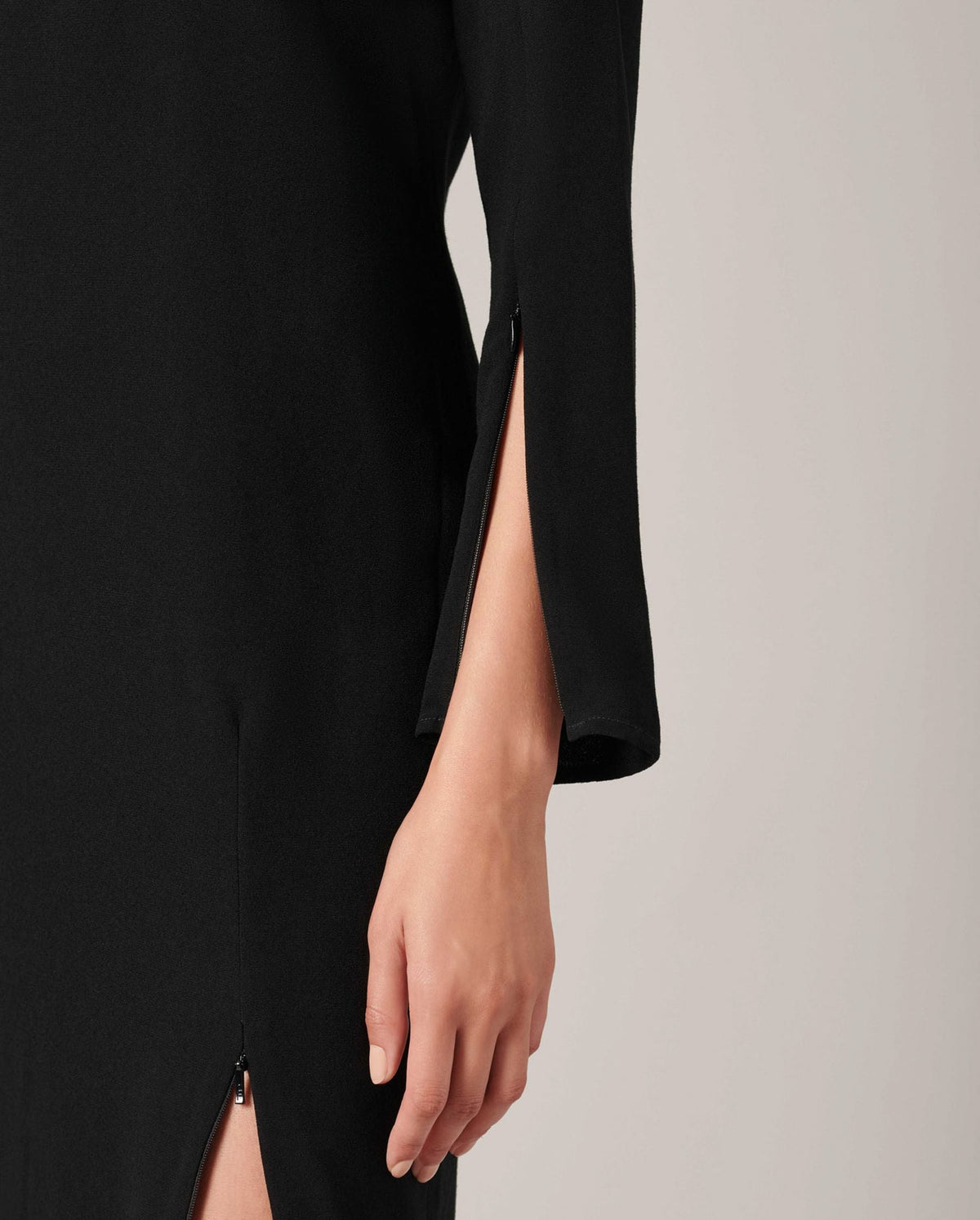 Robe Laurier à col rond - Black