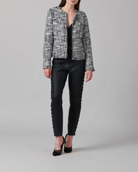 Veste Francoise en twéed - Black & White