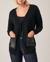 Cardigan Fael en laine - Black