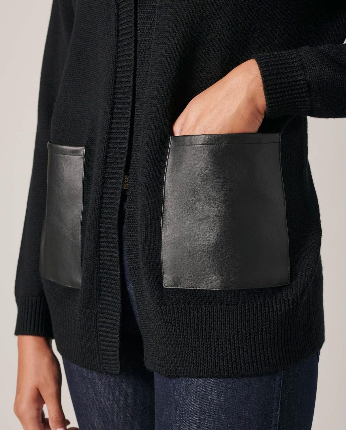 Cardigan Fael en laine - Black