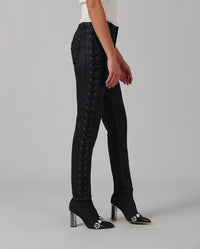 Jeans skinny Rock à laçets - Black