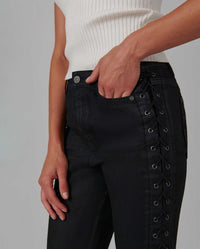 Jeans skinny Rock à laçets - Black