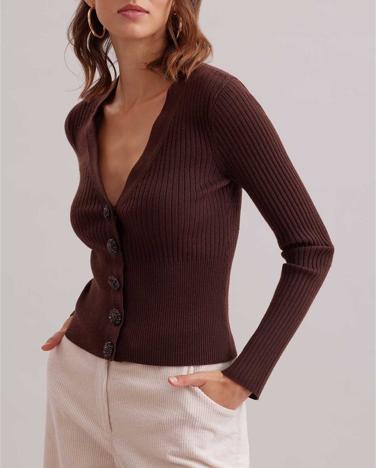 Cardigan court Solfege - Chocolate