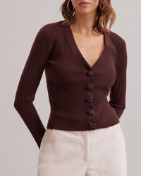 Cardigan court Solfege - Chocolate