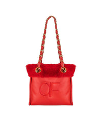 Sac à main Felix réversible en cuir - Tango Red