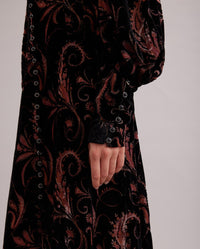 Robe Albine en velours - Black