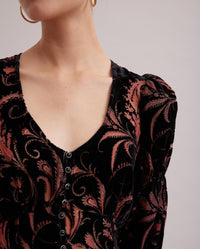Robe Albine en velours - Black
