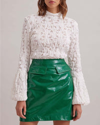 Blouse Lyrisme en dentelle - Moon White