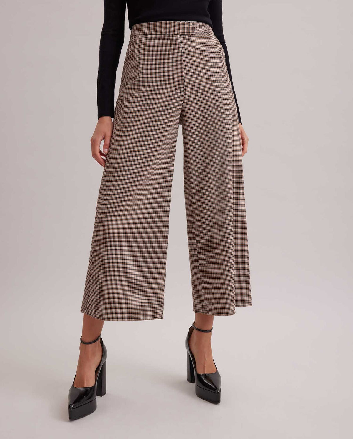 Pantalon Ecrivain à carreaux - Almond Tan