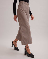 Pantalon Ecrivain à carreaux - Almond Tan
