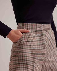 Pantalon Ecrivain à carreaux - Almond Tan